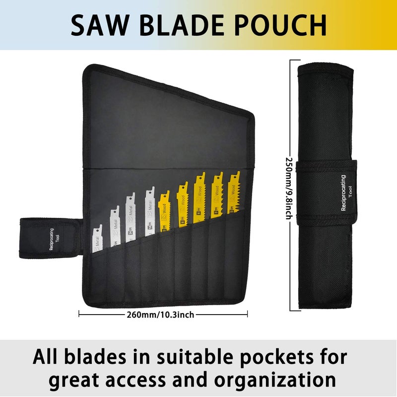 LEILUO 36PCS Reciprocating Saw Blades Pruning Saw Blade for Wood Metal Plastic Sawsall. Blades Set fit DeWalt Bosch Makita Milwaukee Porter-Cable Ryobi Ridgid Black&Decker Skil Craftsman - Image 5